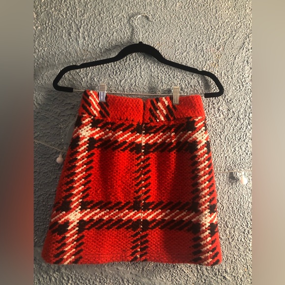 Tartan Thick Wooly Mini Skirt - Picture 2 of 3